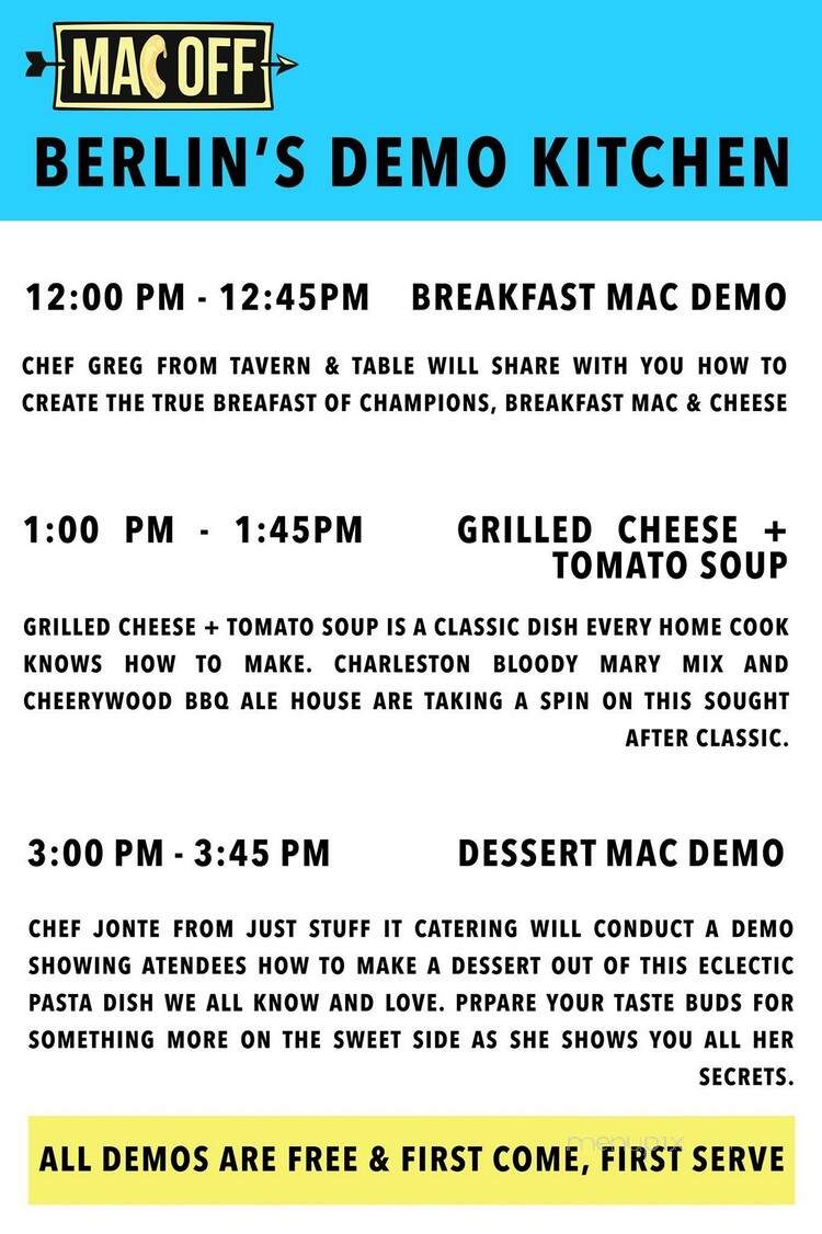 Cherrywood BBQ and Ale House - Kiawah Island, SC menu_pic