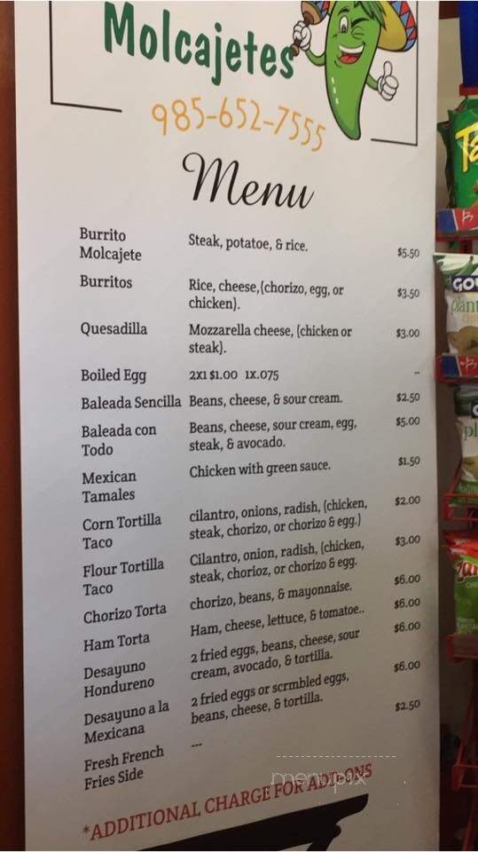 The New Molcajetes - Laplace, LA menu_pic