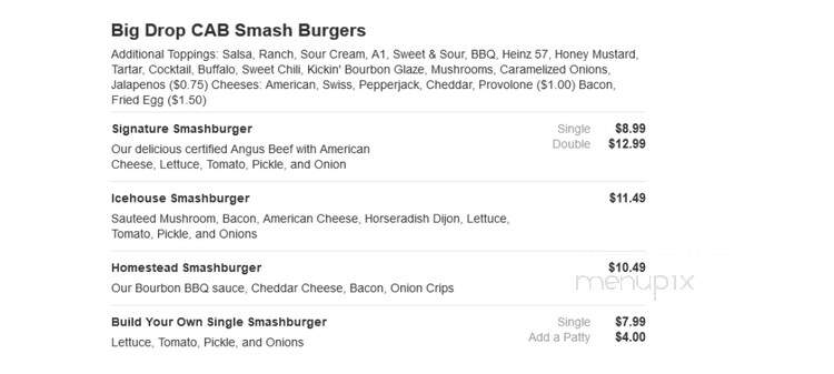 The Big Drop Cafe - Larchwood, IA menu_pic