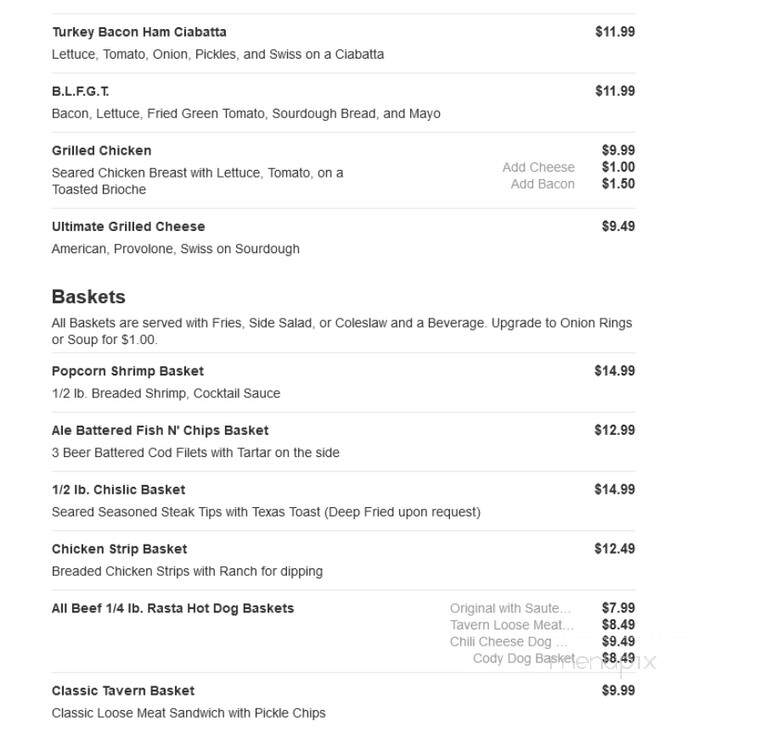 The Big Drop Cafe - Larchwood, IA menu_pic