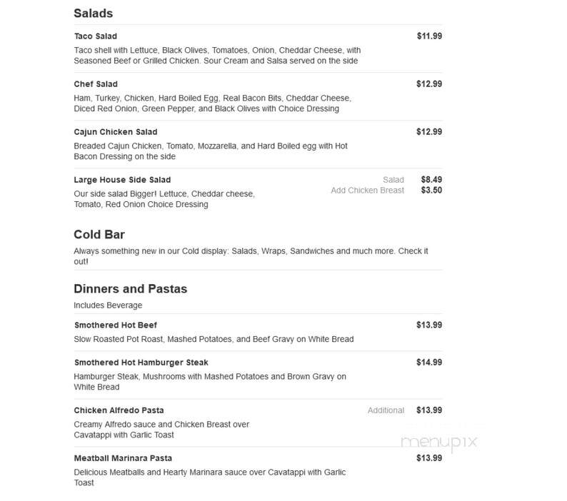 The Big Drop Cafe - Larchwood, IA menu_pic