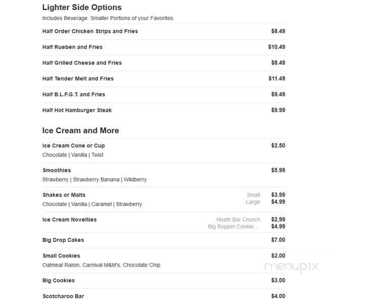 The Big Drop Cafe - Larchwood, IA menu_pic