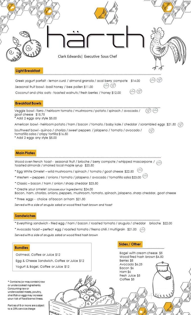 Harth - Mclean, VA menu_pic