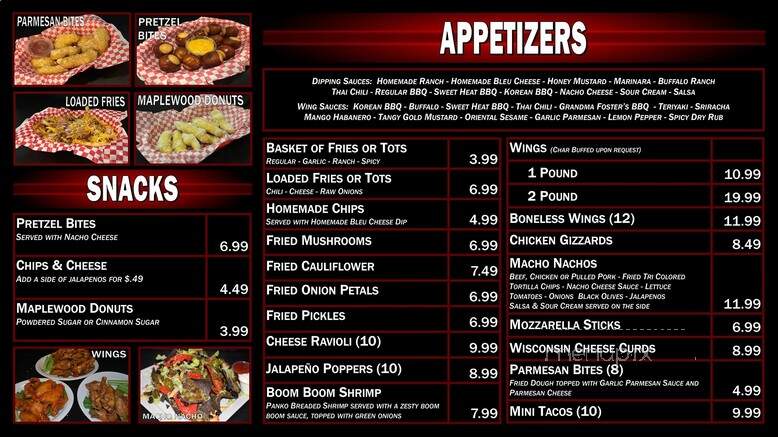 Maplewood Lanes - Omaha, NE menu_pic