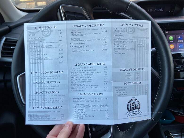 Legacy Gyros - Omaha, NE menu_pic