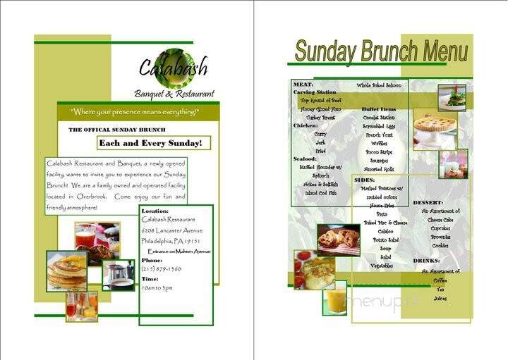 Calabash Banquet and Restaurant - Philadelphia, PA menu_pic