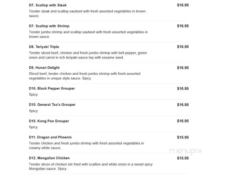 Chopstick - Port St Lucie, FL menu_pic