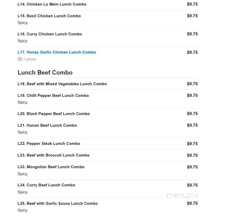 Chopstick - Port St Lucie, FL menu_pic