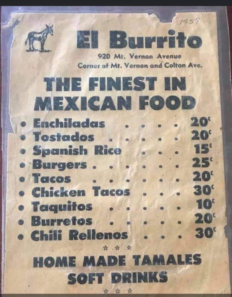 El Burrito - Redlands, CA