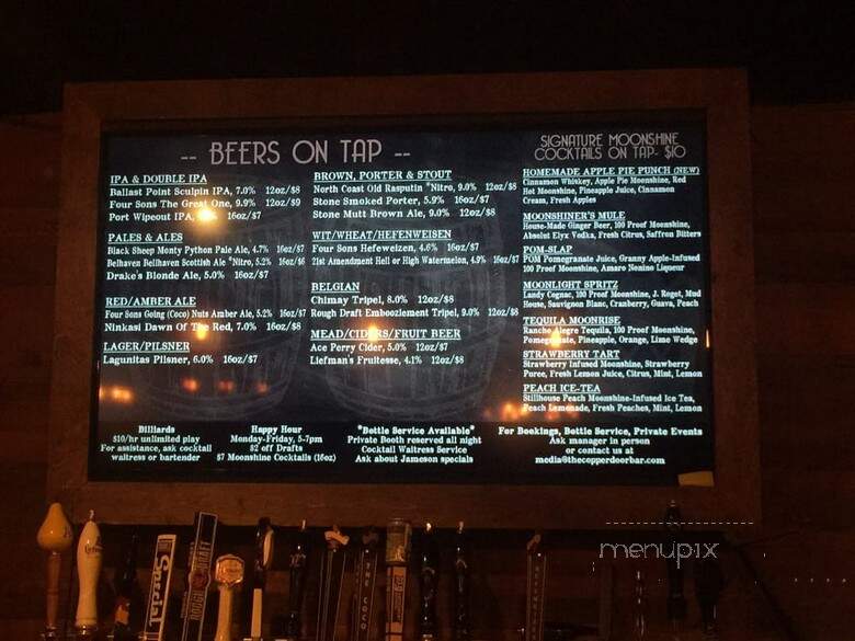 The Copper Door - Santa Ana, CA menu_pic