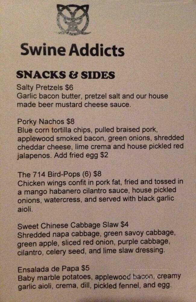 The Copper Door - Santa Ana, CA menu_pic