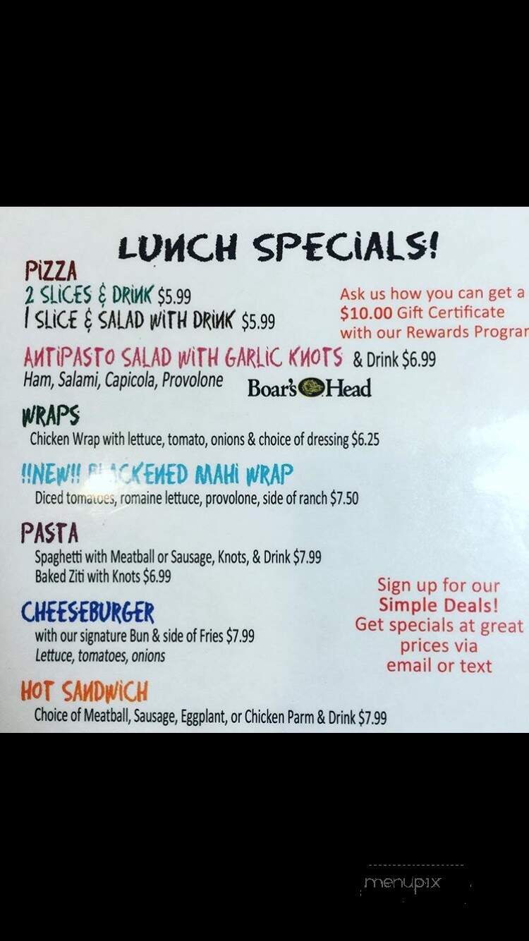 Vittorio's III - Sebastian, FL menu_pic