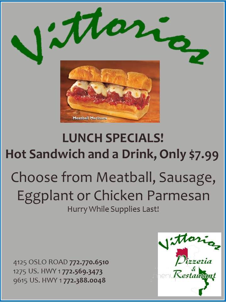 Vittorio's III - Sebastian, FL menu_pic