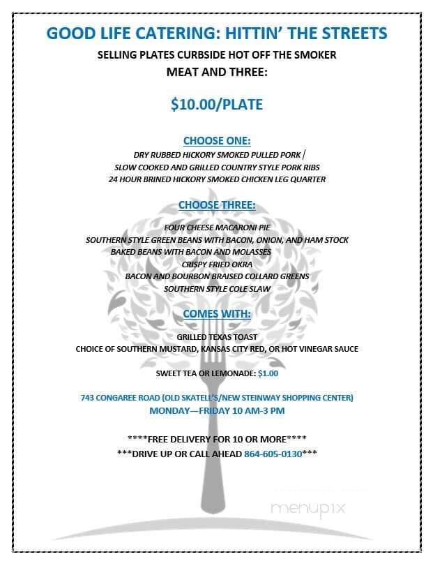 Good Life Catering and Meals to Go - Southaven, MS menu_pic
