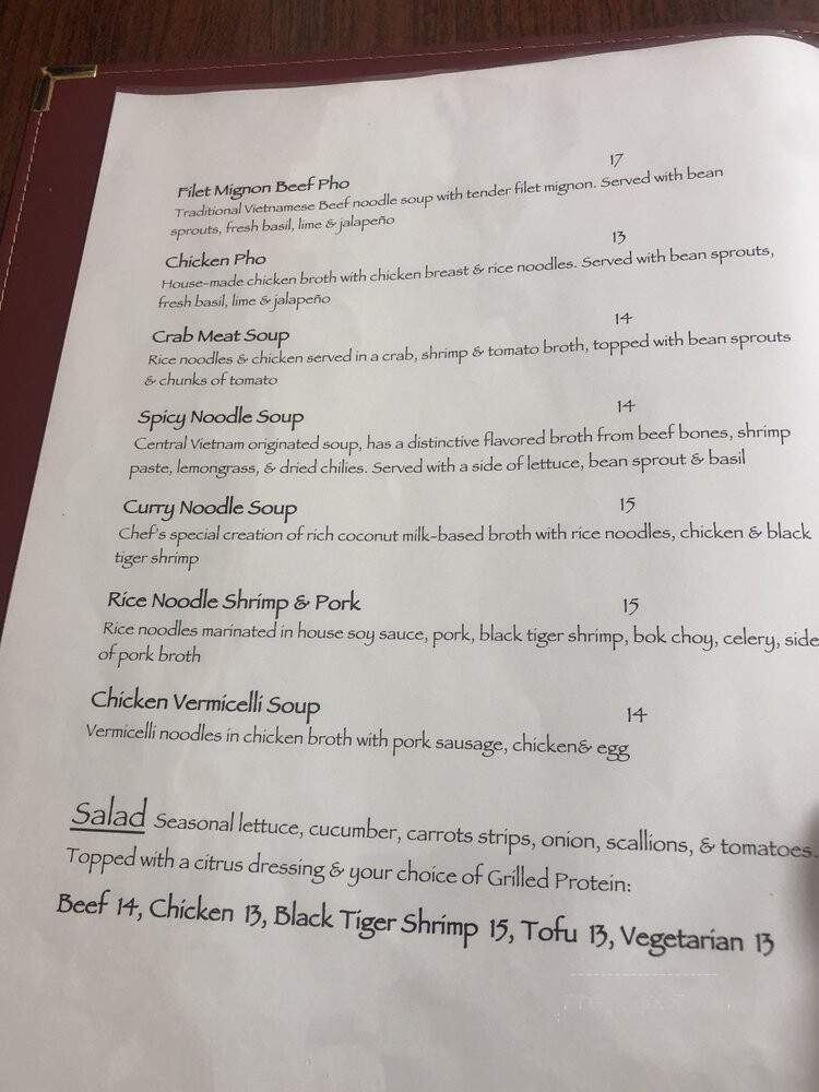 Mai Asia Restaurant - Tualatin, OR menu_pic