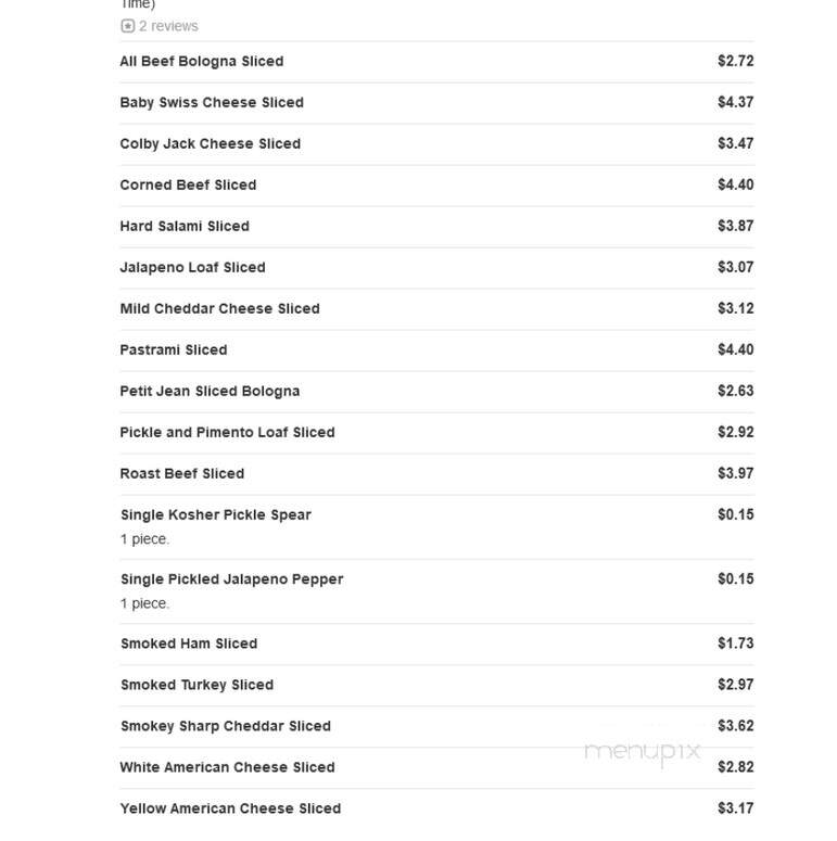 Butcher Boys Fresh Meat Deli - Van Buren, AR menu_pic