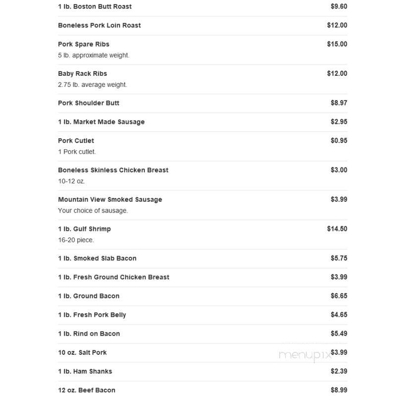 Butcher Boys Fresh Meat Deli - Van Buren, AR menu_pic