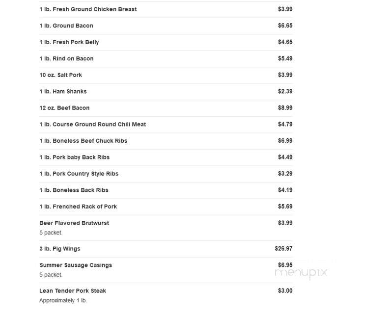 Butcher Boys Fresh Meat Deli - Van Buren, AR menu_pic