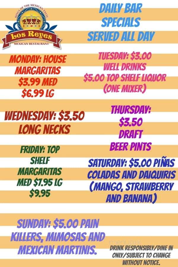 Los Reyes - Victoria, TX menu_pic