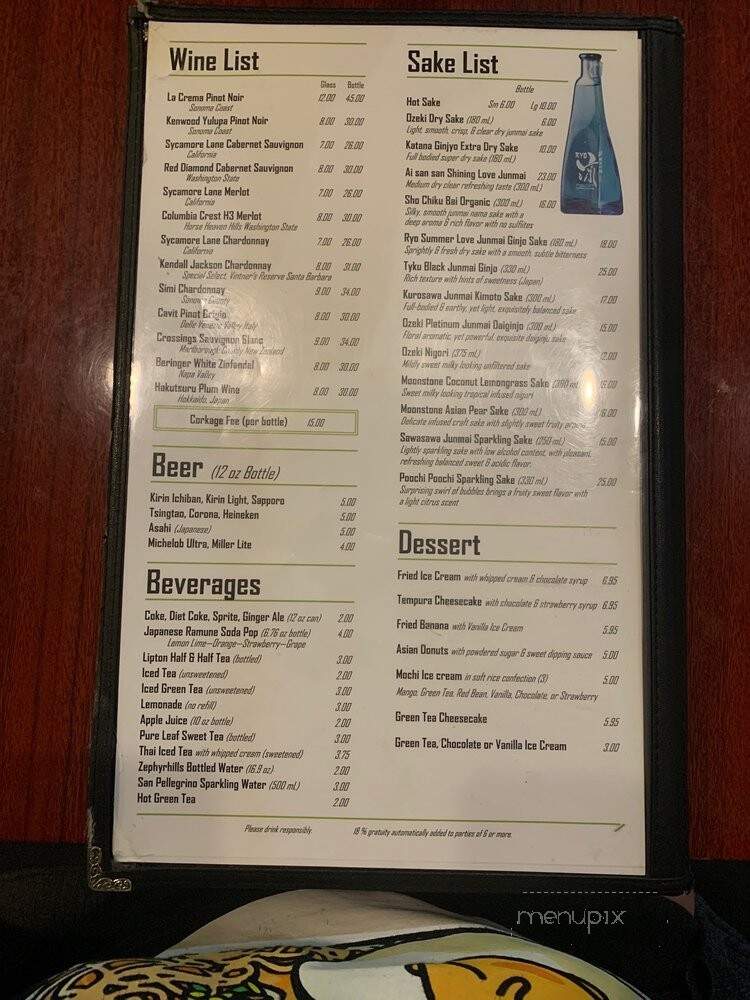 Sushi Moto Asian - Wellington, FL menu_pic
