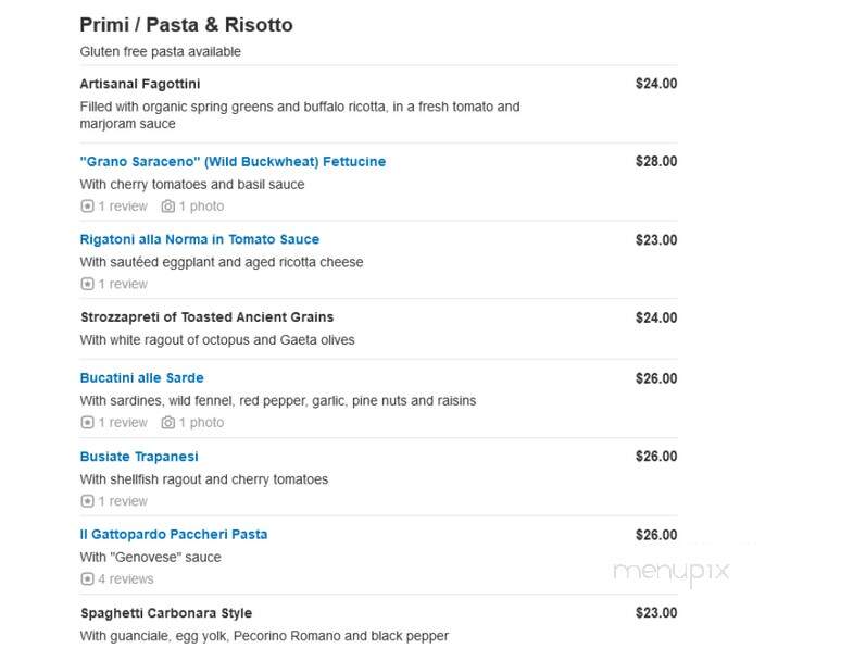 The Leopard at Des Artistes - New York, NY menu_pic