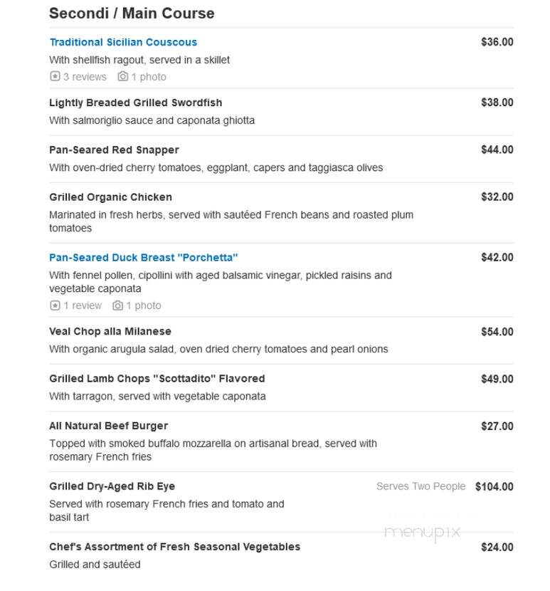 The Leopard at Des Artistes - New York, NY menu_pic