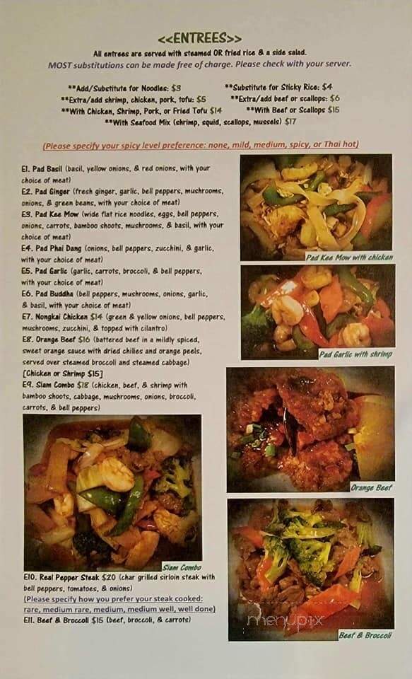 Bangkok Spice Resaurant - West Monroe, LA menu_pic