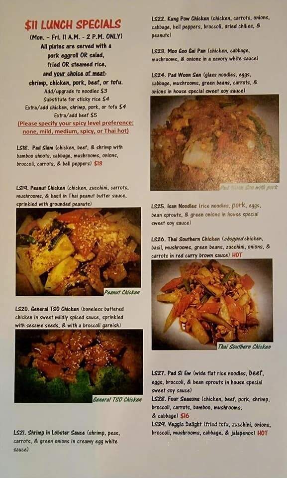 Bangkok Spice Resaurant - West Monroe, LA menu_pic