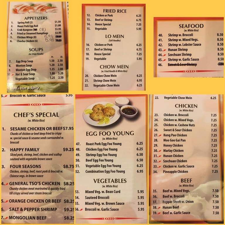 Far East Buffet - Mount Juliet, TN menu_pic