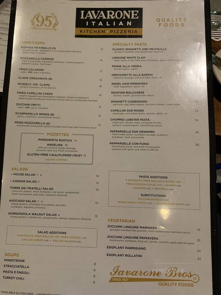 Iavarone Cafe - New Hyde Park, NY menu_pic