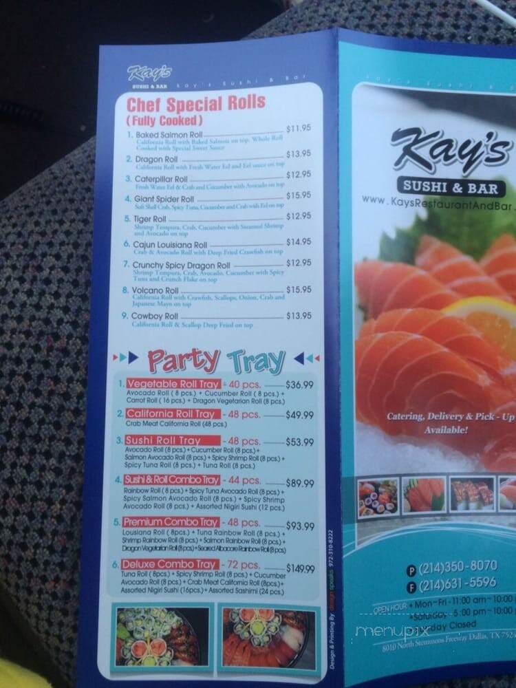 Kay's Restaurant and Bar - Dallas, TX menu_pic