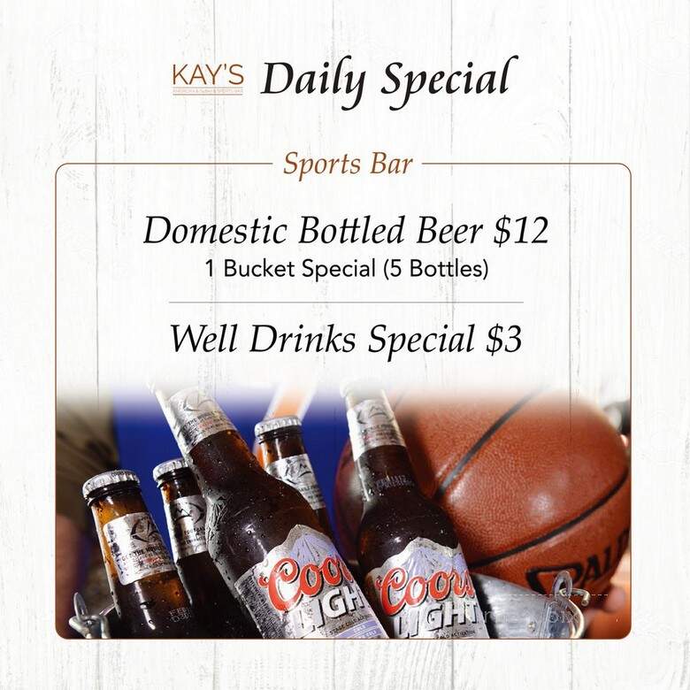 Kay's Restaurant and Bar - Dallas, TX menu_pic