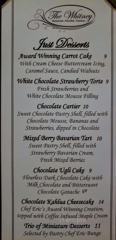 The Ghost Bar - Detroit, MI menu_pic