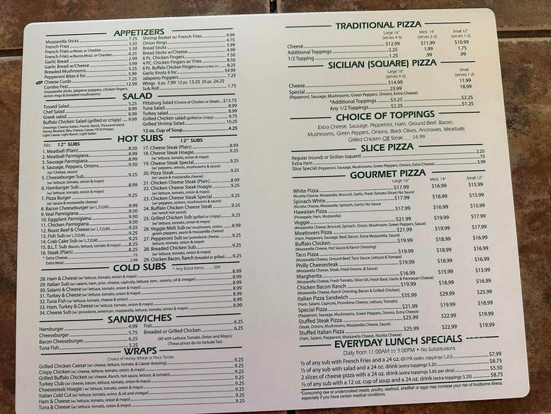 Brothers Pizza - Hanover, PA menu_pic
