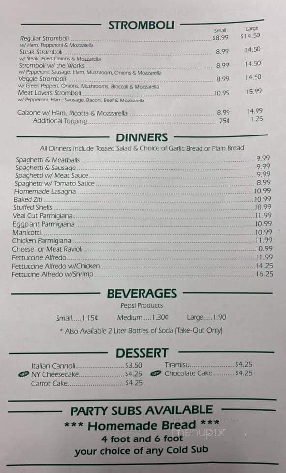 Brothers Pizza - Hanover, PA menu_pic