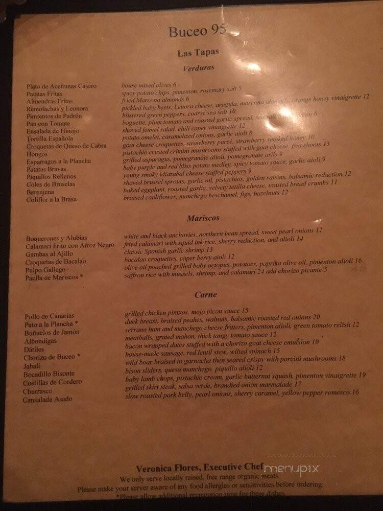 Buceo 95 - New York, NY menu_pic