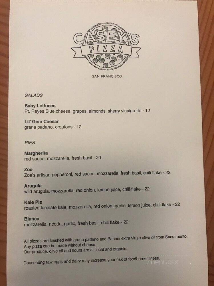 Caseys Carry Out Pizza - Pana, IL menu_pic