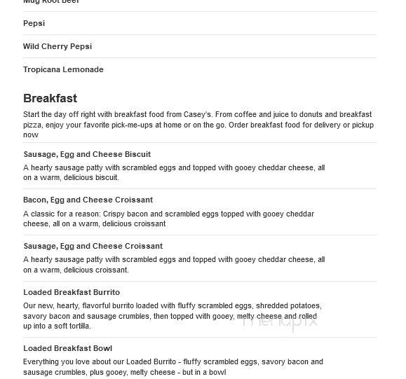 Casey's General Store - Ashland, NE menu_pic