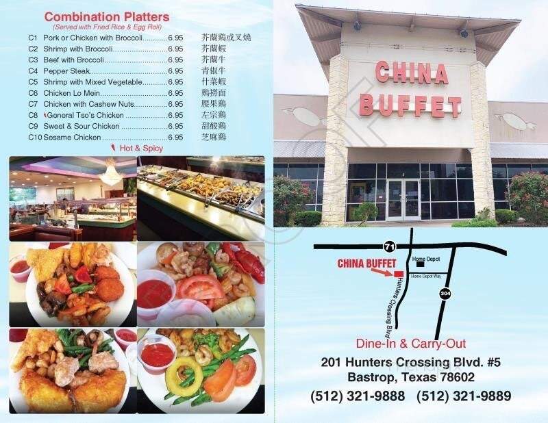 China Buffet - Bastrop, TX menu_pic