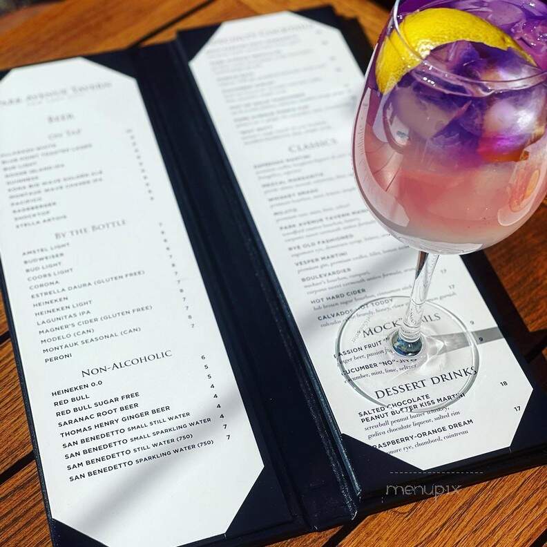 Park Avenue Tavern - New York, NY menu_pic
