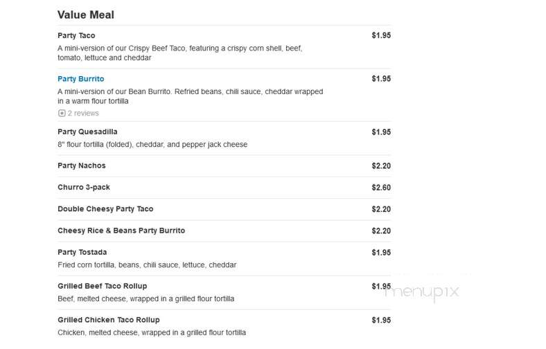 Taco Bueno - Greenville, TX menu_pic