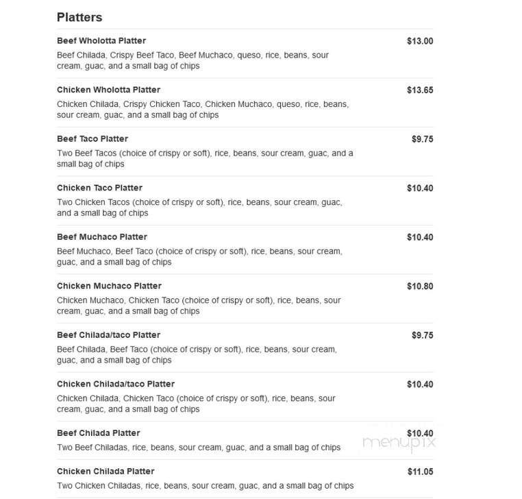 Taco Bueno - Greenville, TX menu_pic