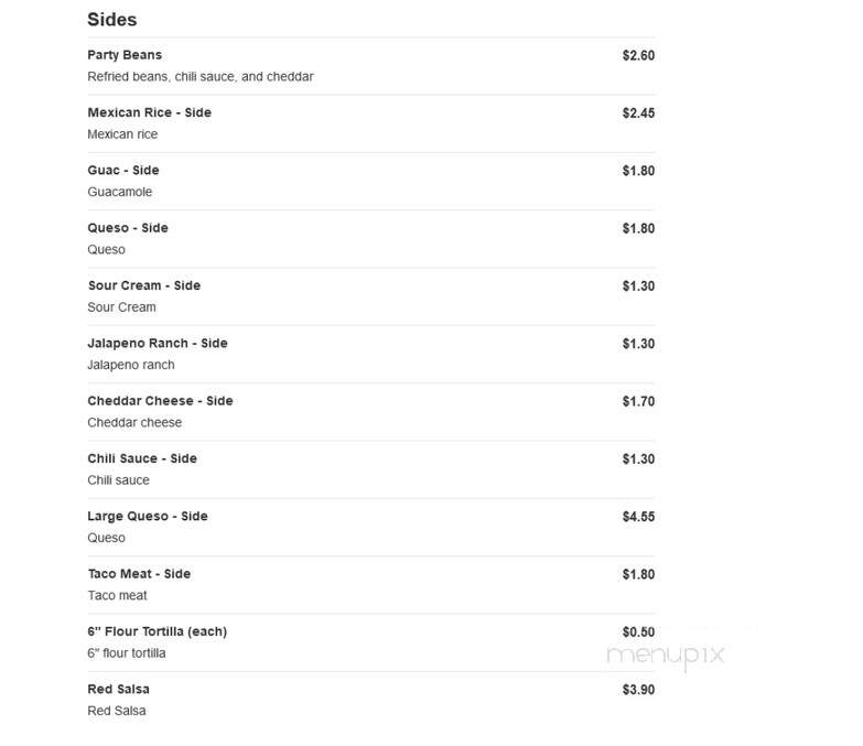 Taco Bueno - Greenville, TX menu_pic