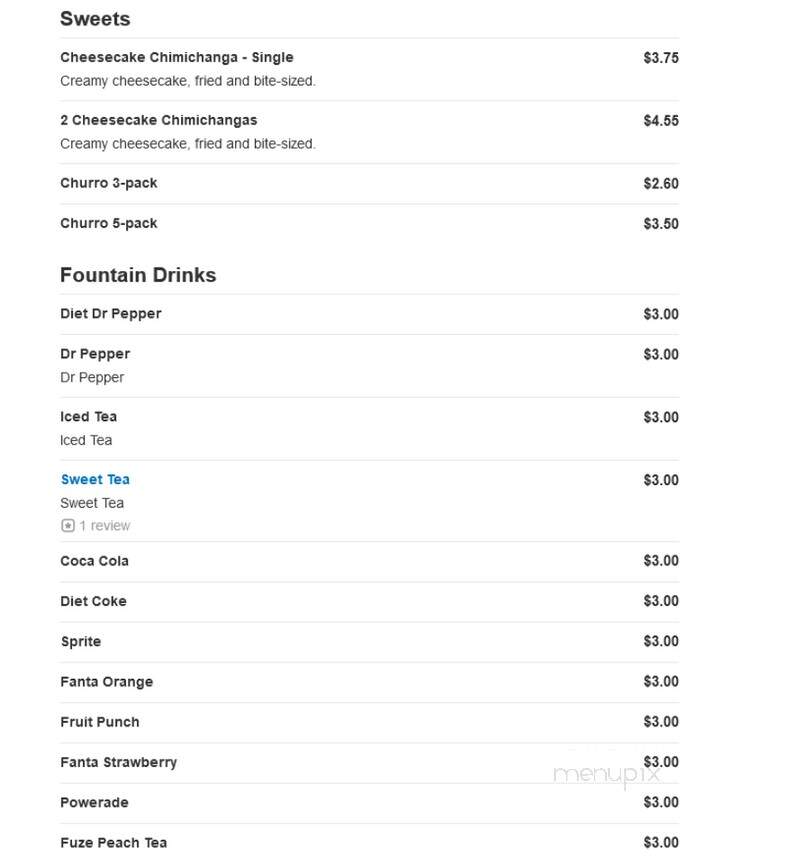 Taco Bueno - Greenville, TX menu_pic