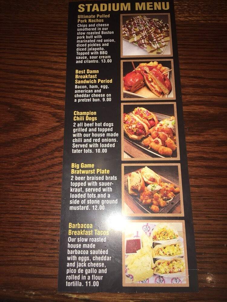 Fox and Hound English Pub & Grille - Richardson, TX menu_pic