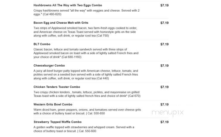 Huddle House - Moundsville, WV menu_pic
