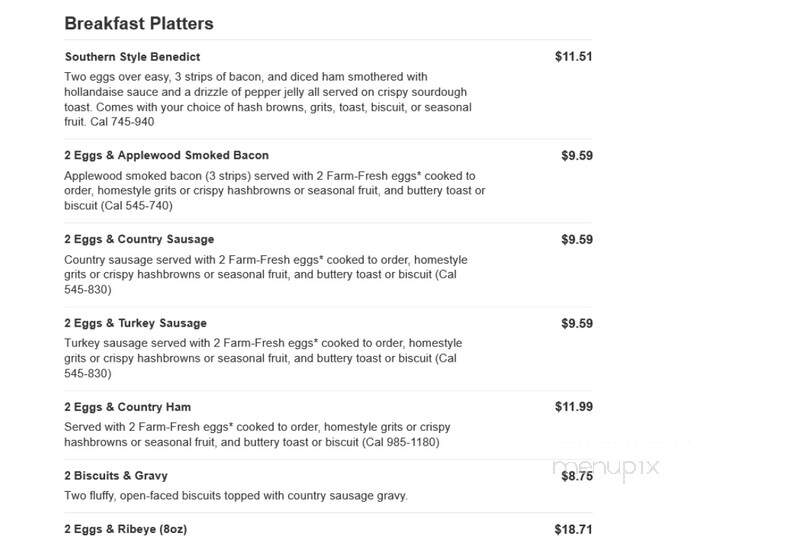 Huddle House - Moundsville, WV menu_pic