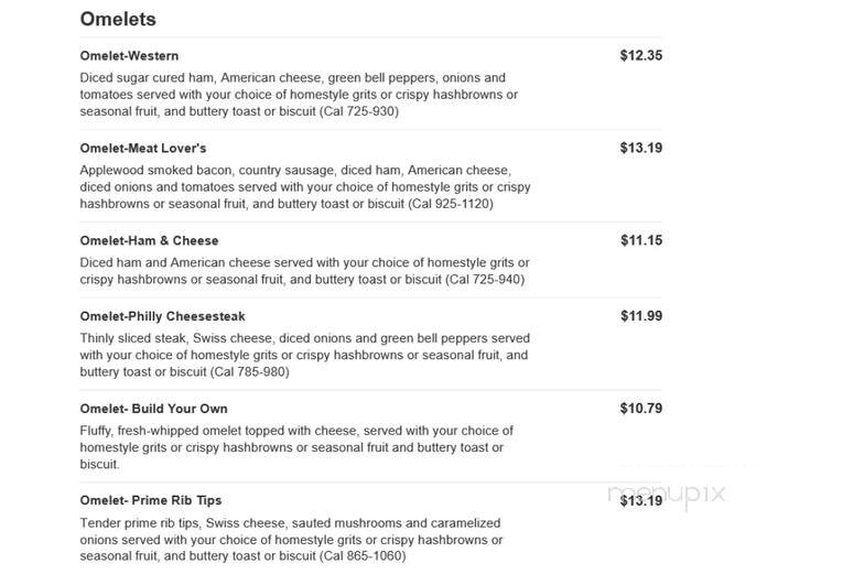 Huddle House - Moundsville, WV menu_pic