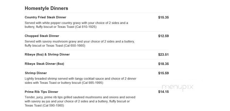 Huddle House - Moundsville, WV menu_pic