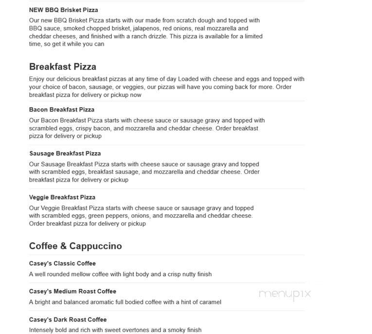 Casey's General Store - Manito, IL menu_pic